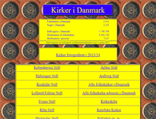 Tablet Screenshot of danmarks-kirker.dk